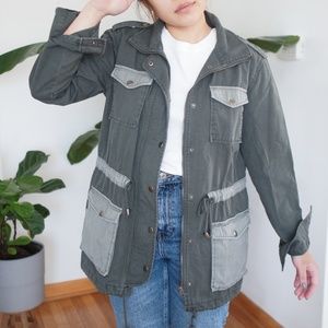 Forever 21 Olive Utility Jacket